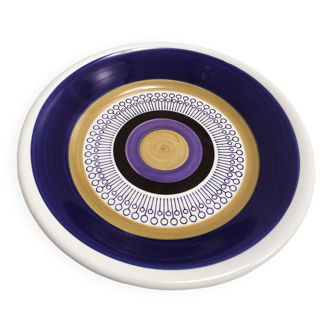 Lacquered Ceramic Dessert Plate by Antonia Campi for Richard Ginori, Italy