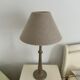 Two magnificent wooden bedside lamps