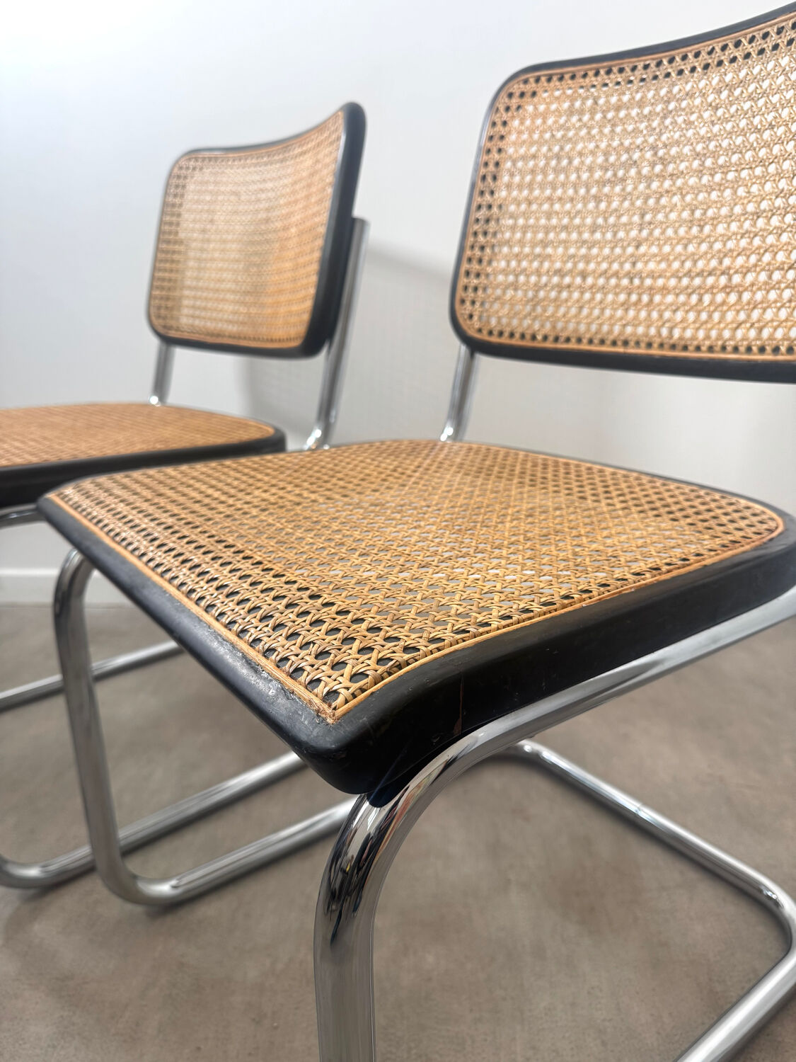 Authentic Pair of Breuer Thonet S32 Chairs –