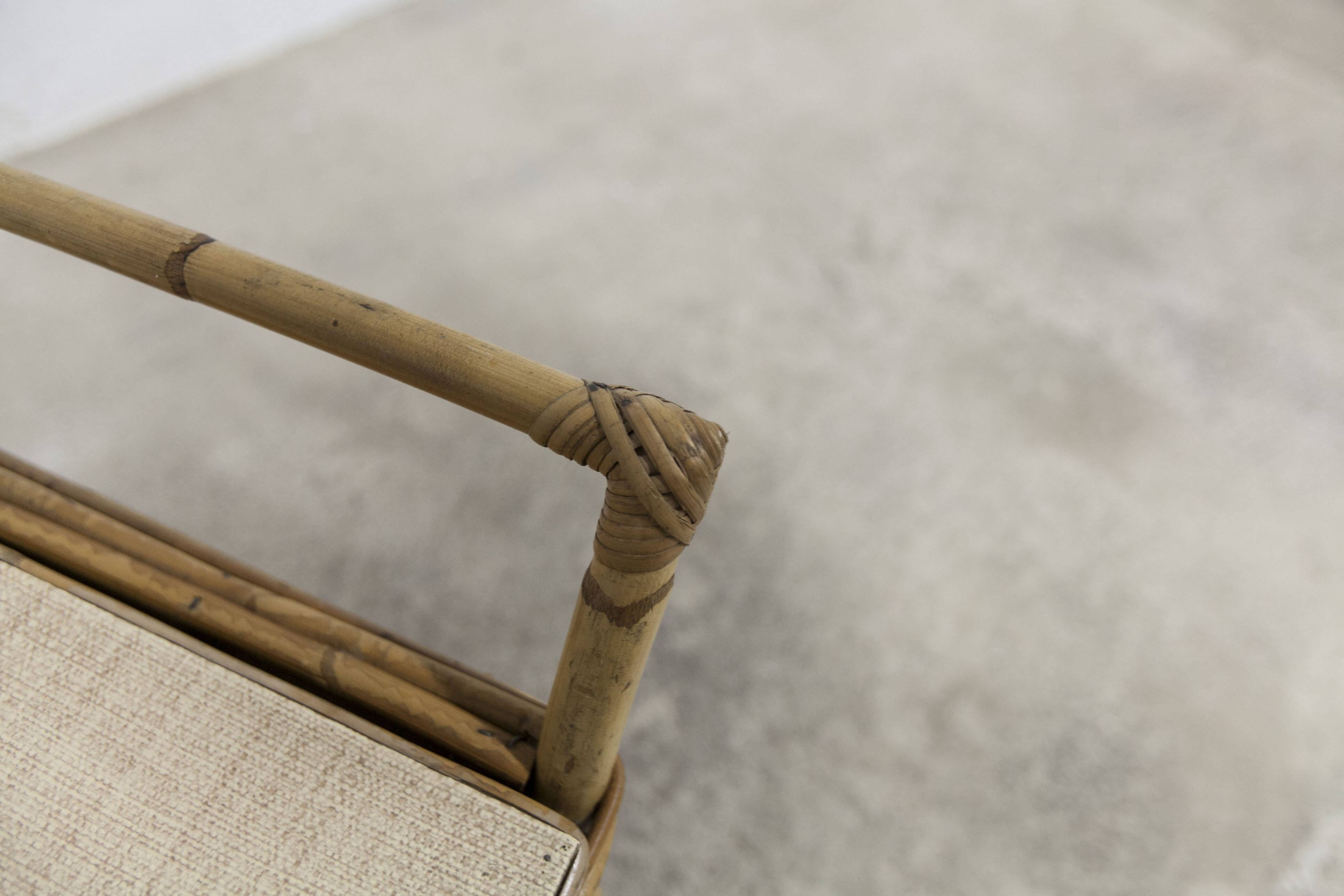 Bamboo bench chest 1960