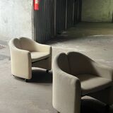 Pair of Eugenio GERLI Tecno armchairs