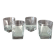 Elegant set of four vintage whiskey tumblers
