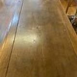 Farm table with its 2 benches.