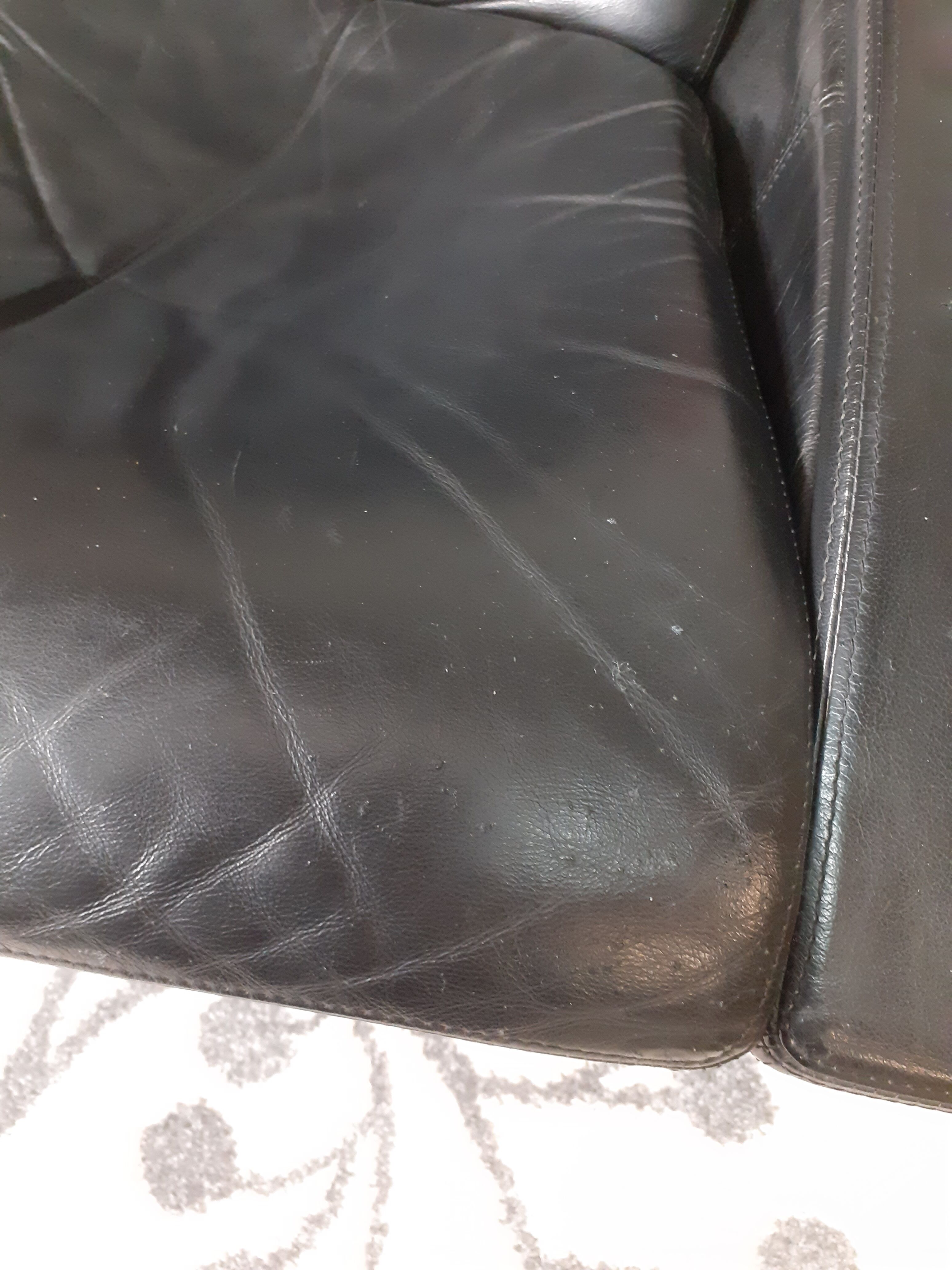 Swivel leather chair