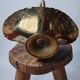 Modernist hammered copper fruit basket, Vienna (Austria)