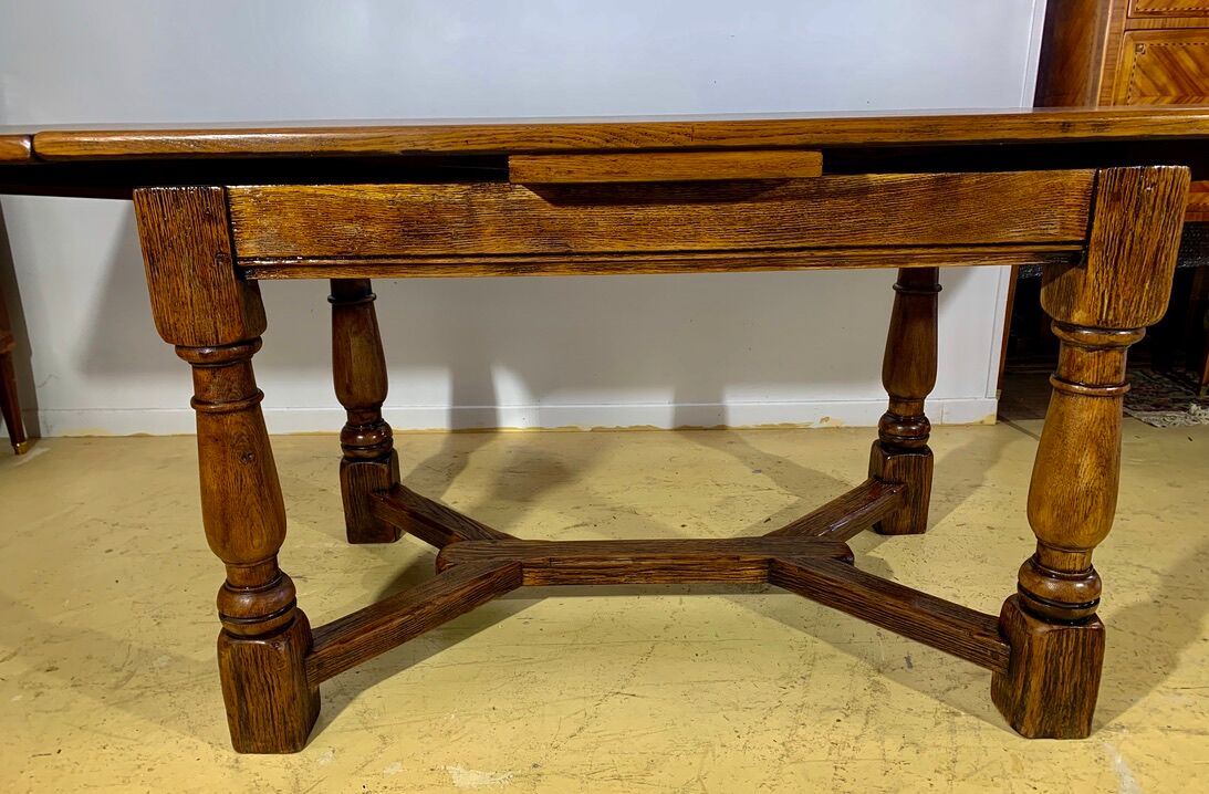Farm table in solid oak 210 cm x 80 cm