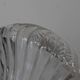 Vintage twisted glass carafe with stopper – H 31 cm
