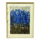Abstract painting rulo 1965 mixed technique on paper frame