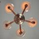 Venetian chandelier in amethyst Murano glass, circa 1920
