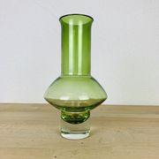 Vase scandinave verre Riihimaki vert