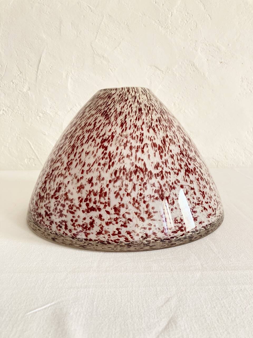 Murano vase in speckled glass paste