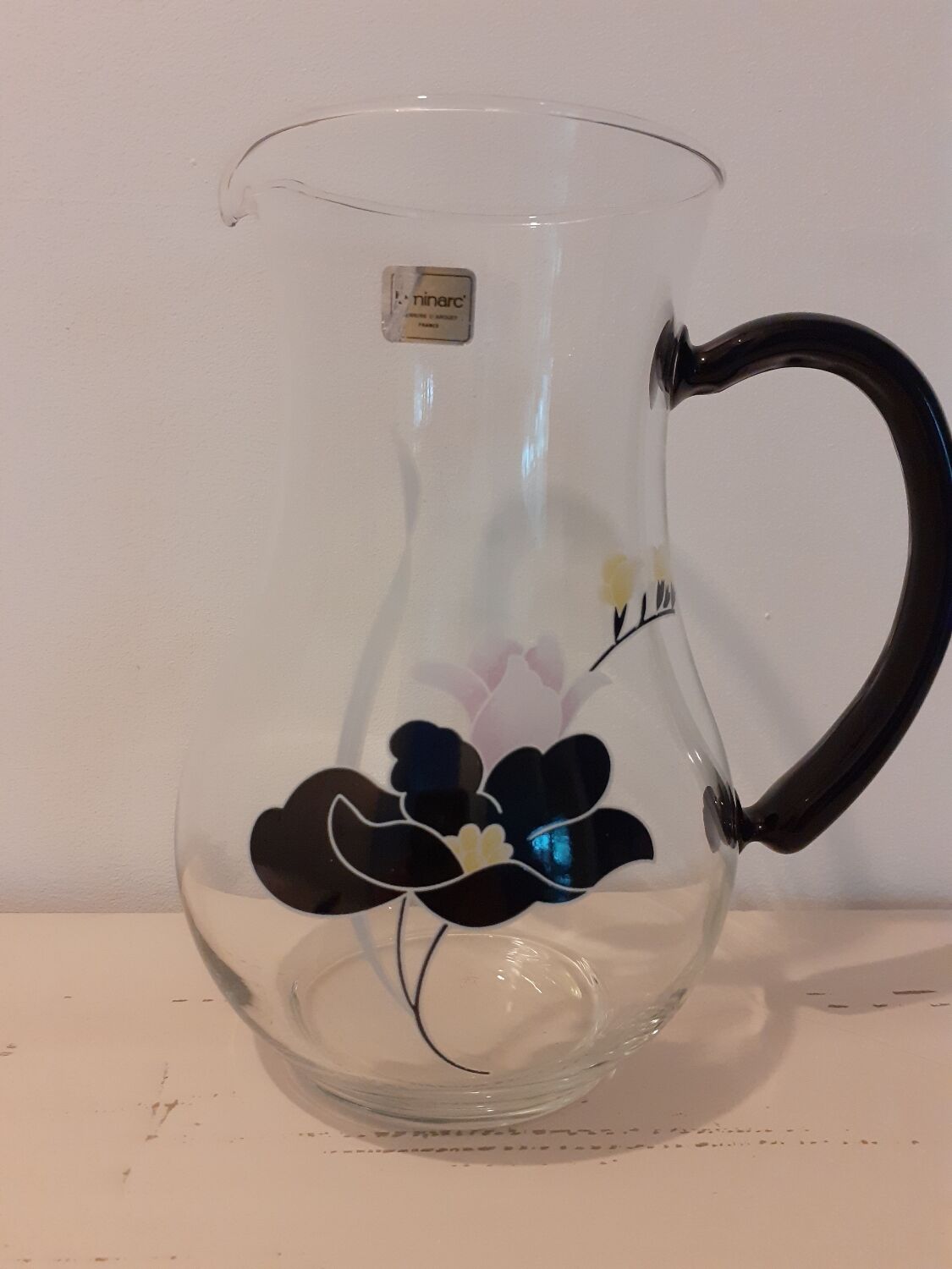 Vintage Domino Anais Luminarc Pitcher