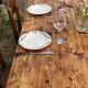 Old farmhouse table made of solid pine