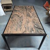 Pink granite desk table by George Ciancimino