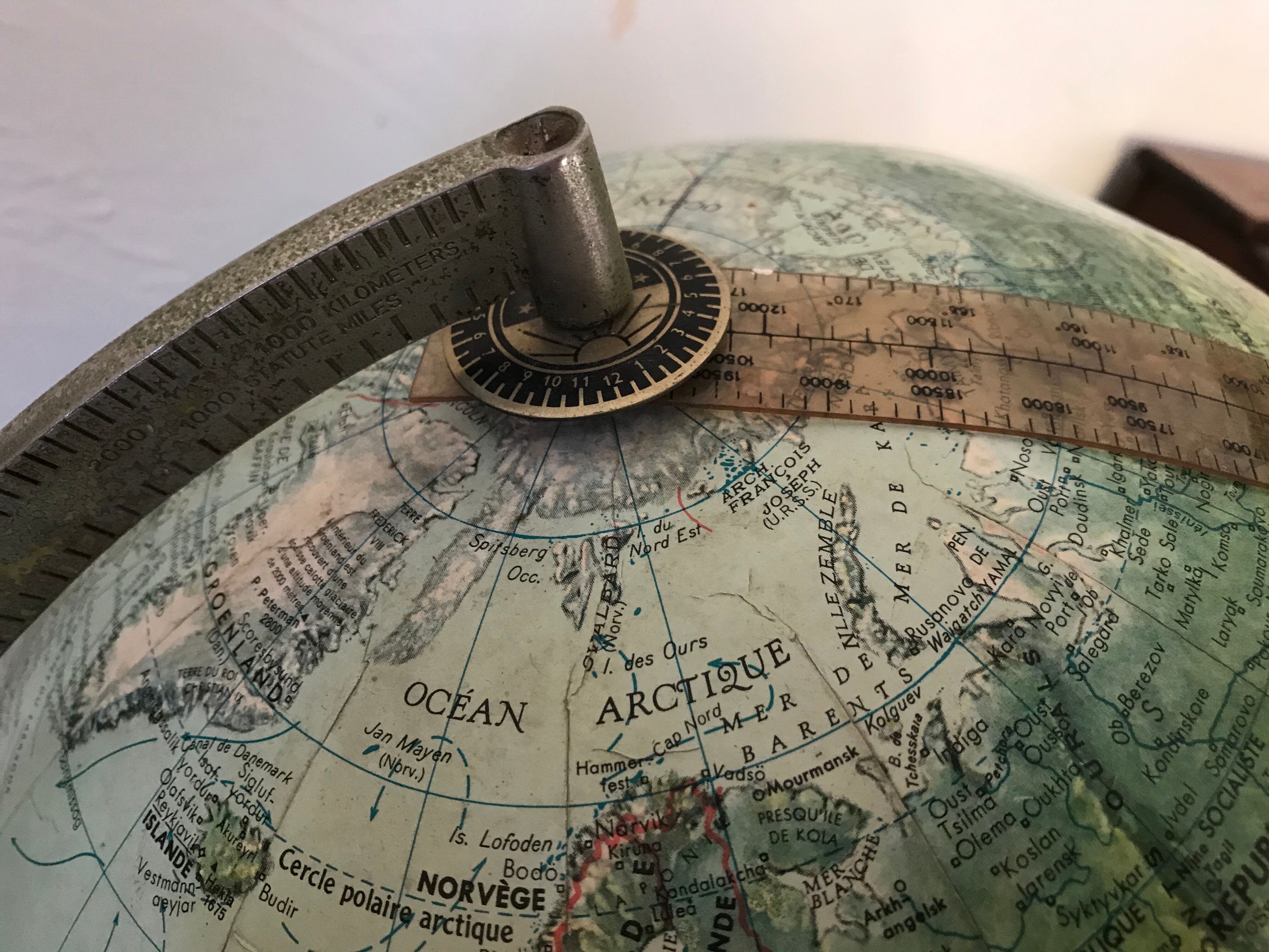 Earth Globe Scan-globe A/S Denmark 1950s