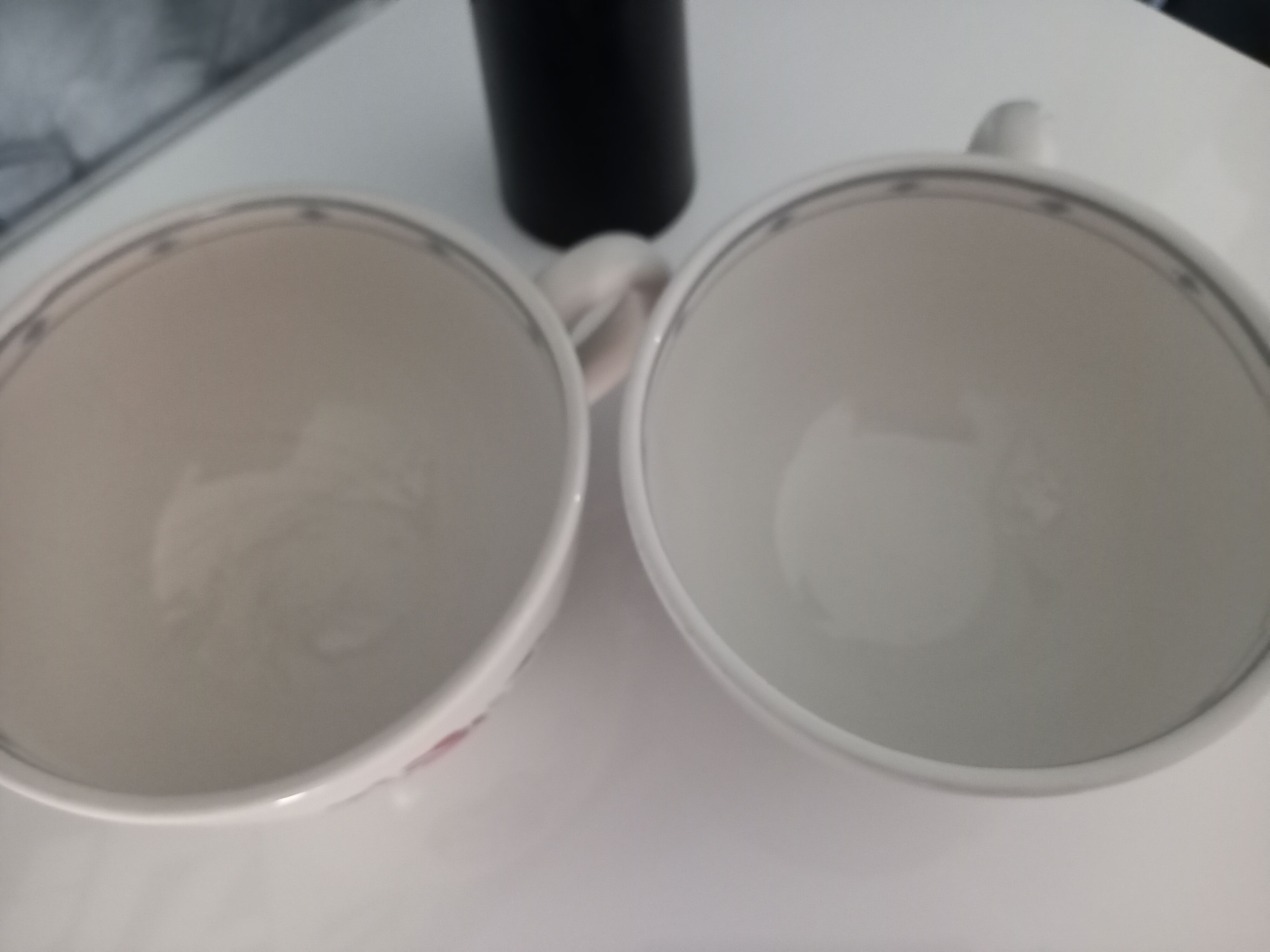 Duo of earthenware cups