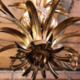 Pineapple Chandelier - Hans Kögl 1970 - Hollywood Regency