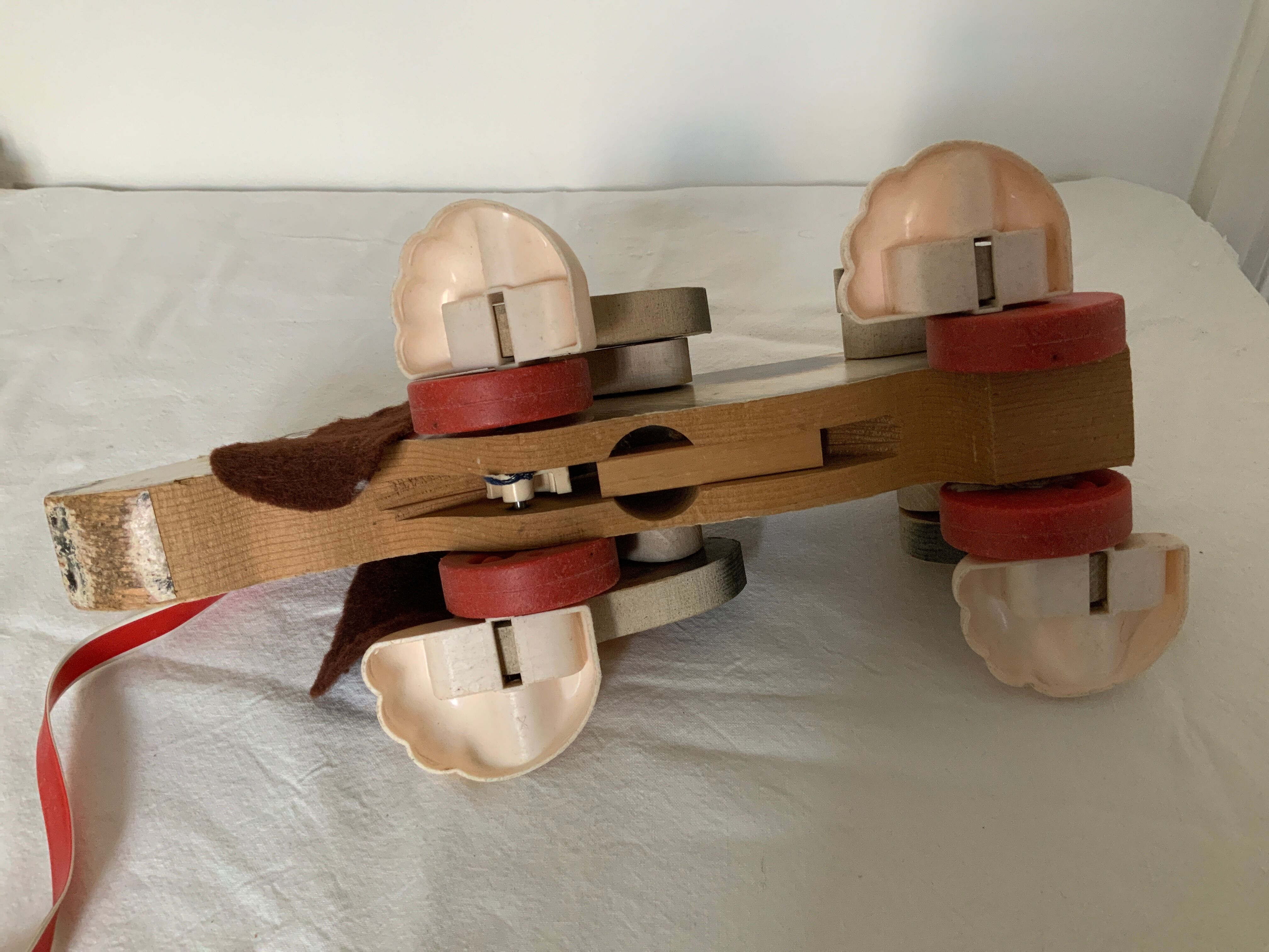 Fisher price wooden shooting dog 1961
