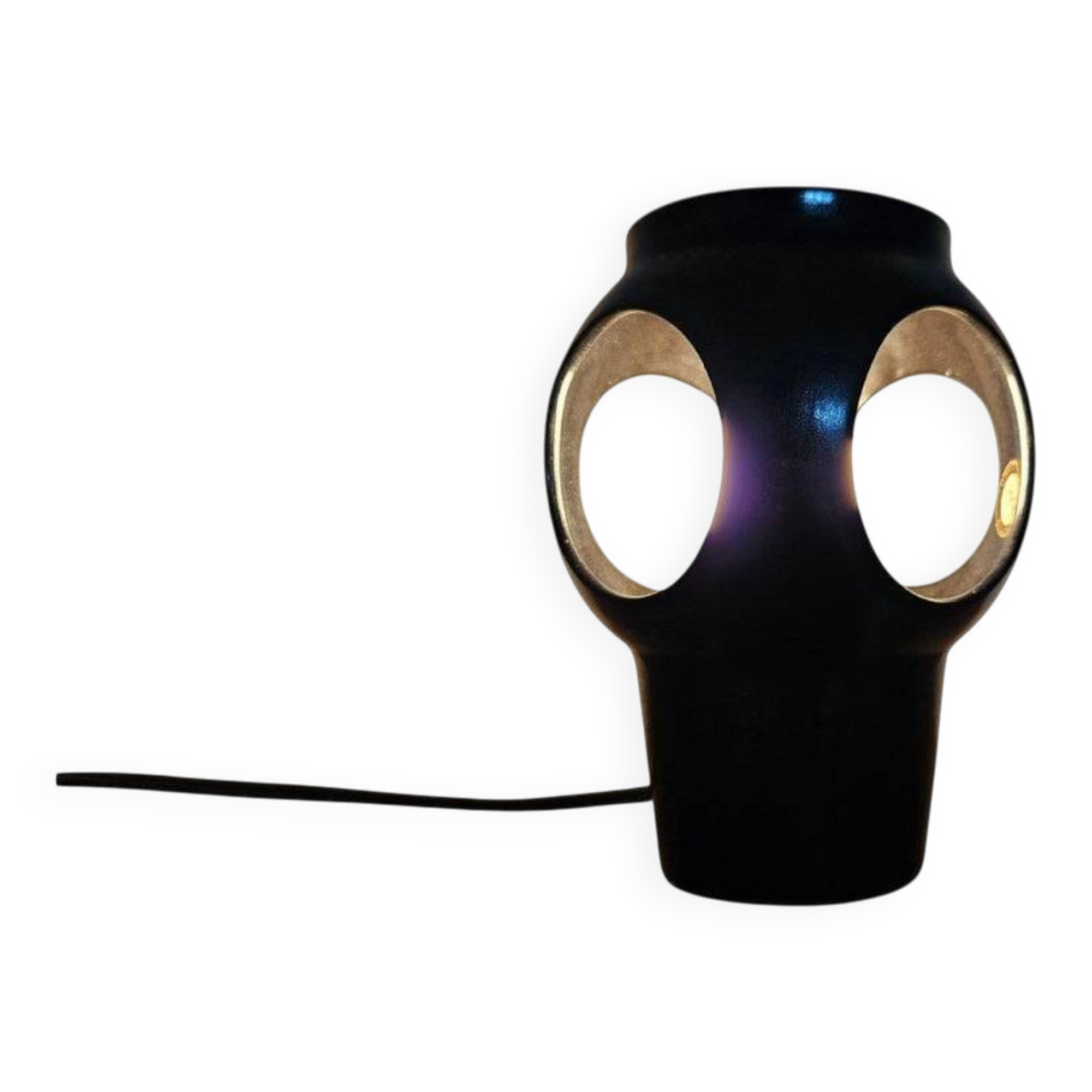 Rare midcentury ceramic table lamp, space age style, 1970s