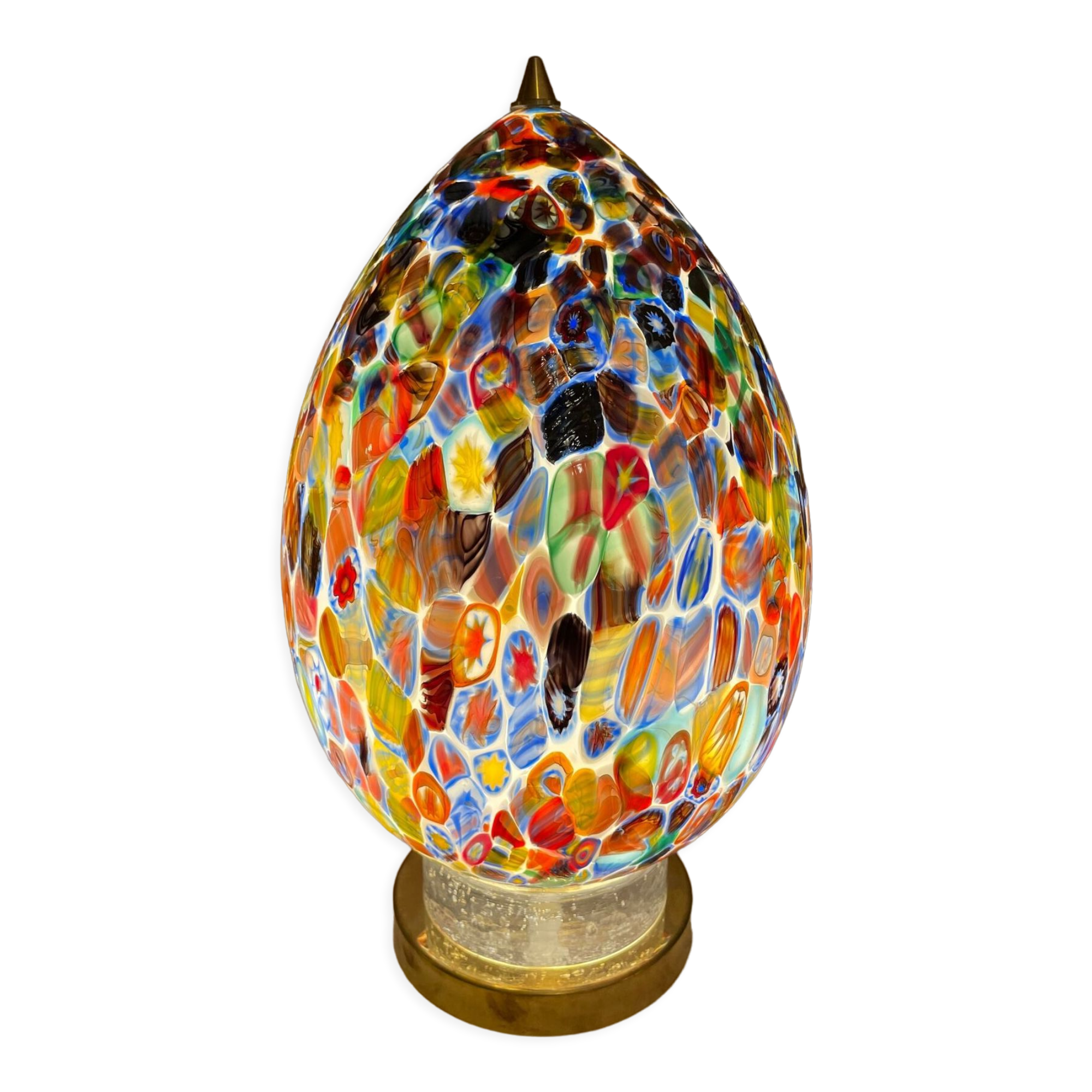 Murano egg lamp