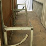 Old fabric cutting table