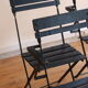 Rare set of 4 folding garden chairs from the 1950s.