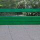 Large wooden and cast iron garden bench 224 cm