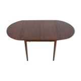 Table à manger en palissandre extensible danoise du milieu du siècle, années 1960