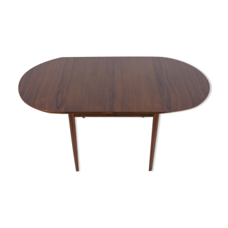 Table à manger en palissandre extensible danoise du milieu du siècle, années 1960