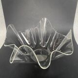 Vintage 1970s plexiglass handkerchief vase