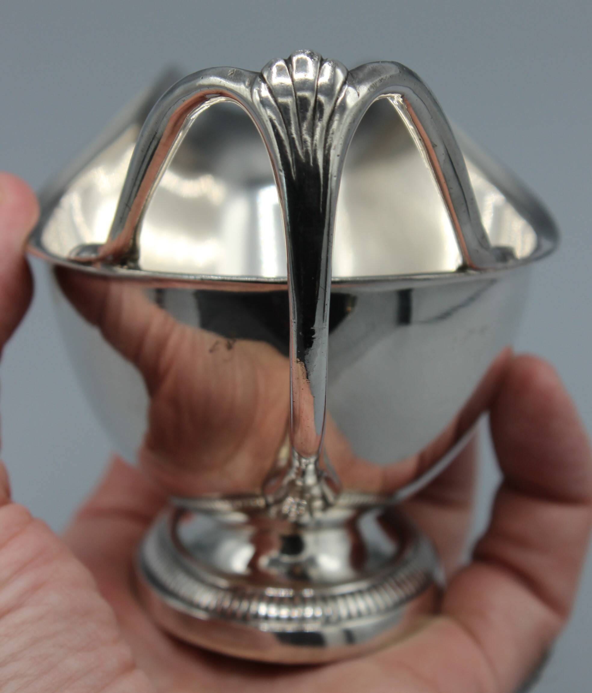 Old sauce boat table service silver plated metal maison ercuis