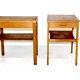 Paire de table chevets en chêne, Suède, 1960