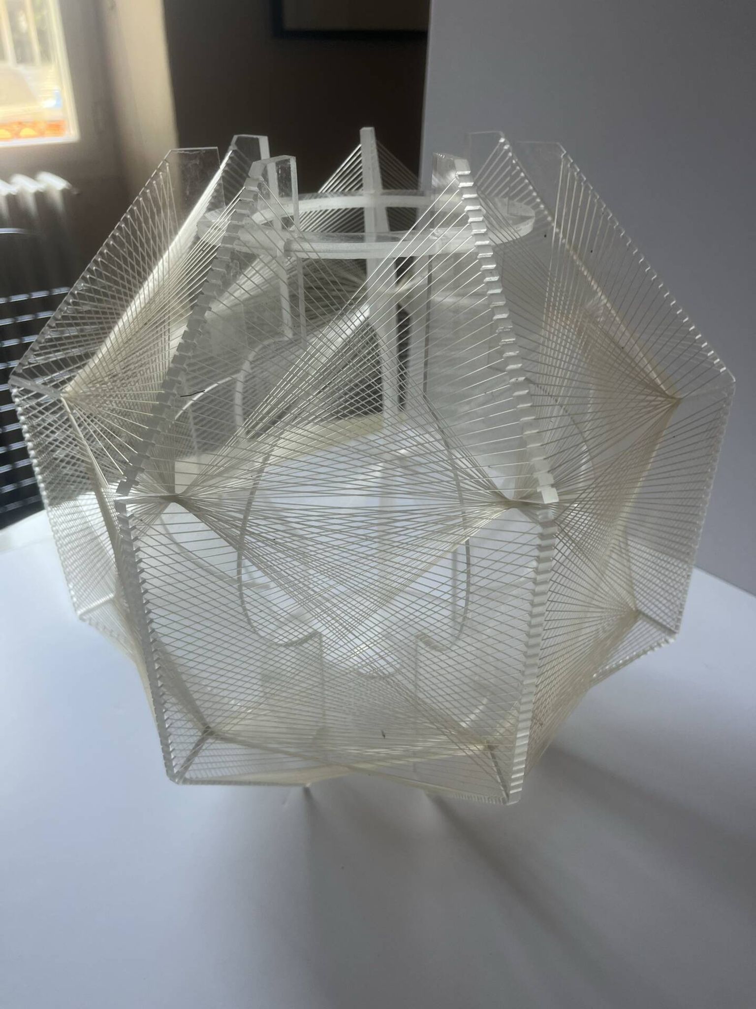 Abat-jour en Perspex de Paul Secon des années 1970