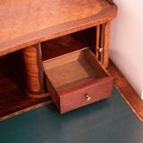 Bureau a gradin tiroirs à cylindres marqueté