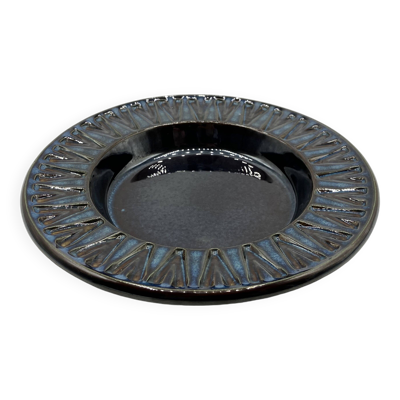 Assiette/plat/vide-poche en grès Søholm 3184-2 • Série bleue EJ64 d'Einar Johansen • Danemark 1960s