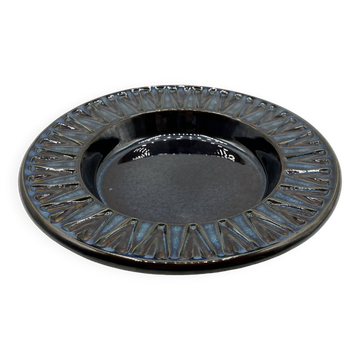 Assiette/plat/vide-poche en grès Søholm 3184-2 • Série bleue EJ64 d'Einar Johansen • Danemark 1960s