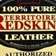 VINTAGE PLAQUE ENAMELED PUBLICITAIRE REDSKIN authorized distributor 30.7 x 26 cm