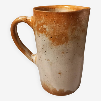 Pitcher/water or milk pot, old, in glazed stoneware