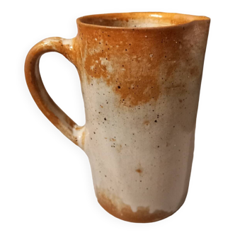 Pitcher/water or milk pot, old, in glazed stoneware