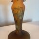 Homelamp "champignon" Polychrome glass, lake-themed decoration, dragonfly