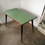 Table Tolix, by Xavier Pauchard pedestal compass