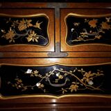 Japanese Lacquer and Shibayama Cabinet, Meiji Period Japan