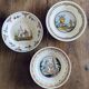 19th Century Plates Popular Faience Moulin des Loups & Hamage