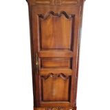 Solid oak bonnetière signed Jean Laïck