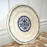 Flat plate in Gien earthenware - Rouen Art Deco motif - 1932