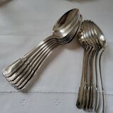 6 large table spoons in Boulenger silver metal