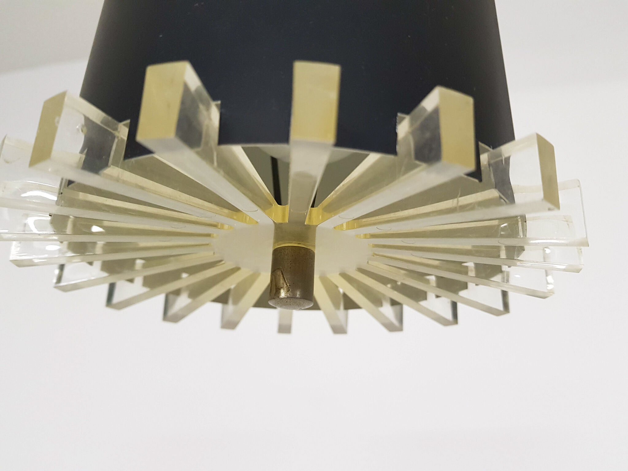 Small mid-century pendant light the Netherlands 1960's