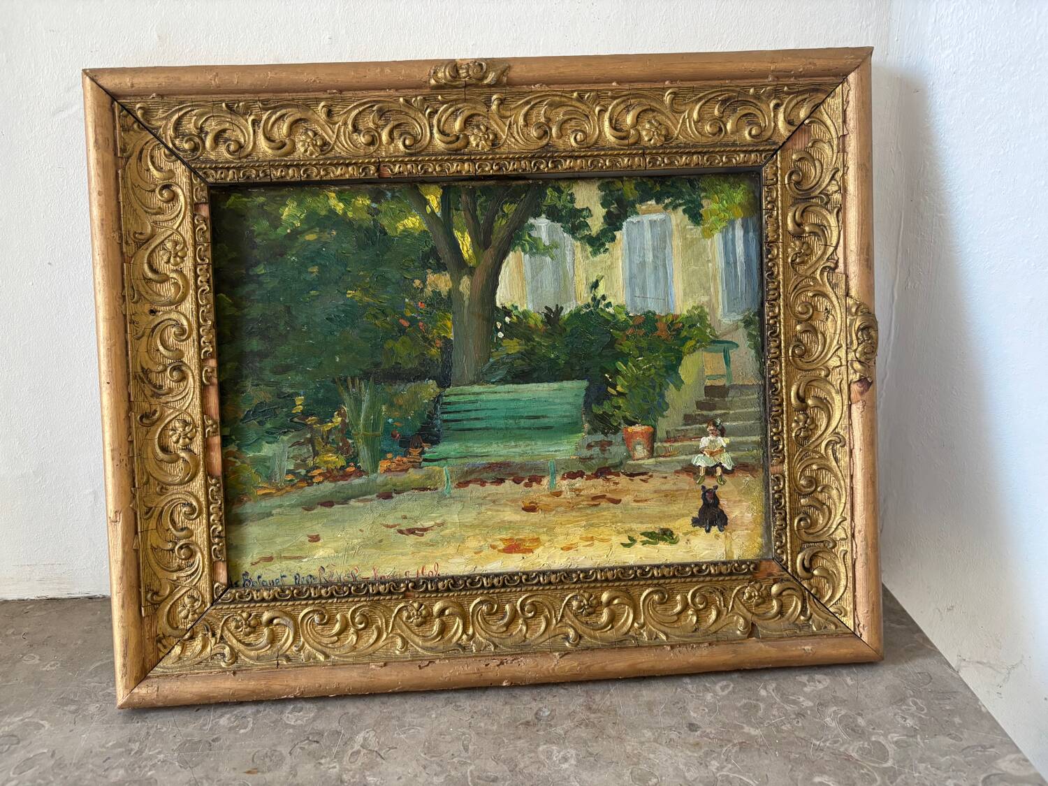 Game scene dated 1909