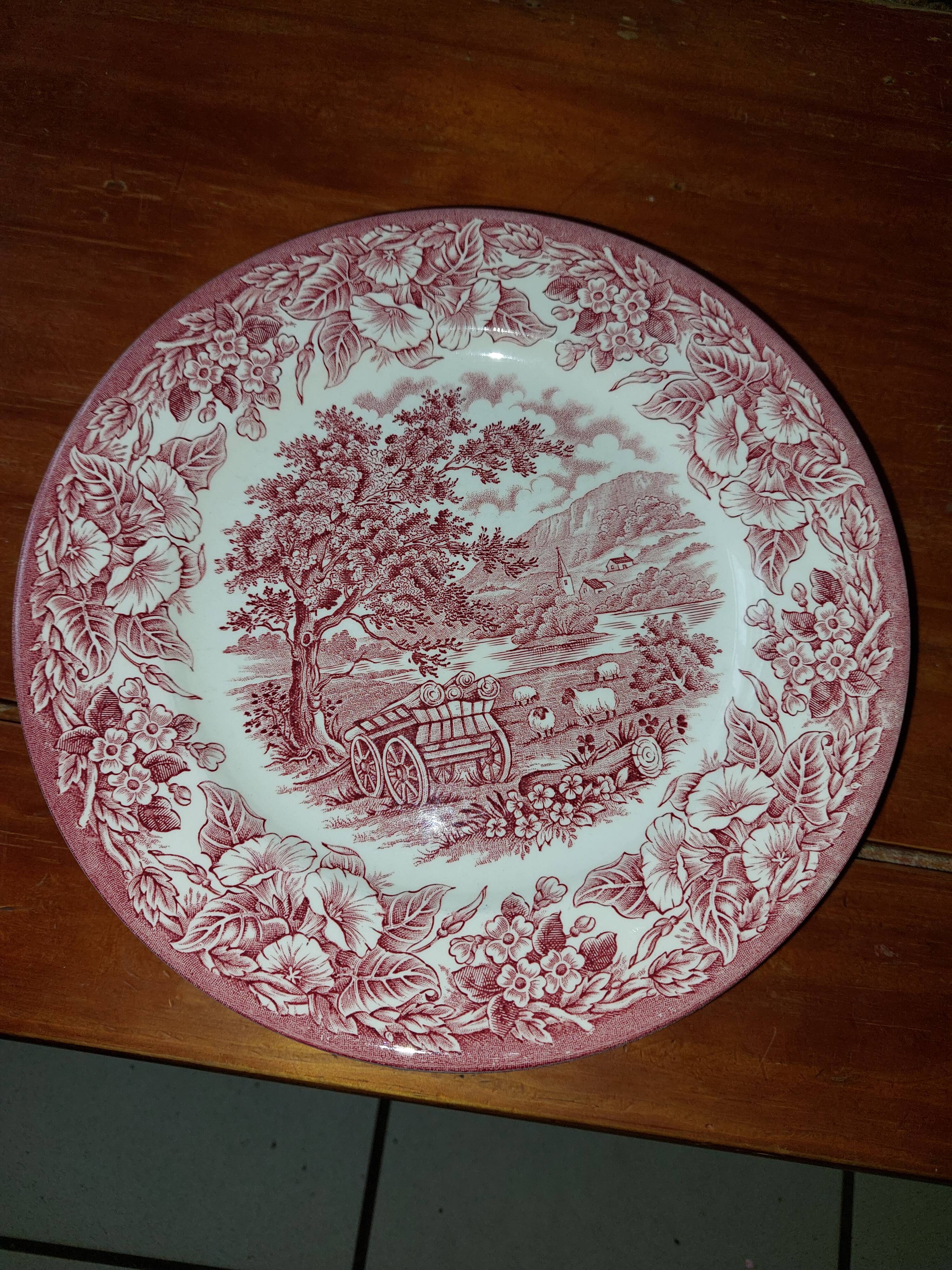 Set of 6 plates england ironstone