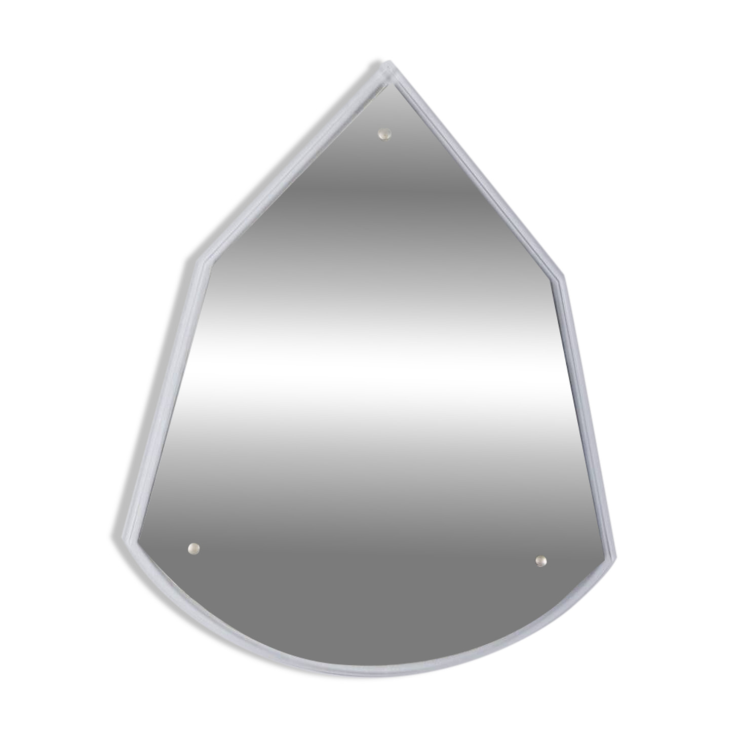 Vintage 1960s Italian-design glass teardrop wall mirror